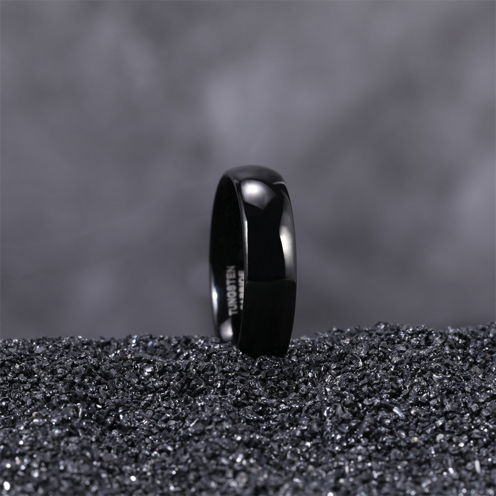 black mens wedding ring, background