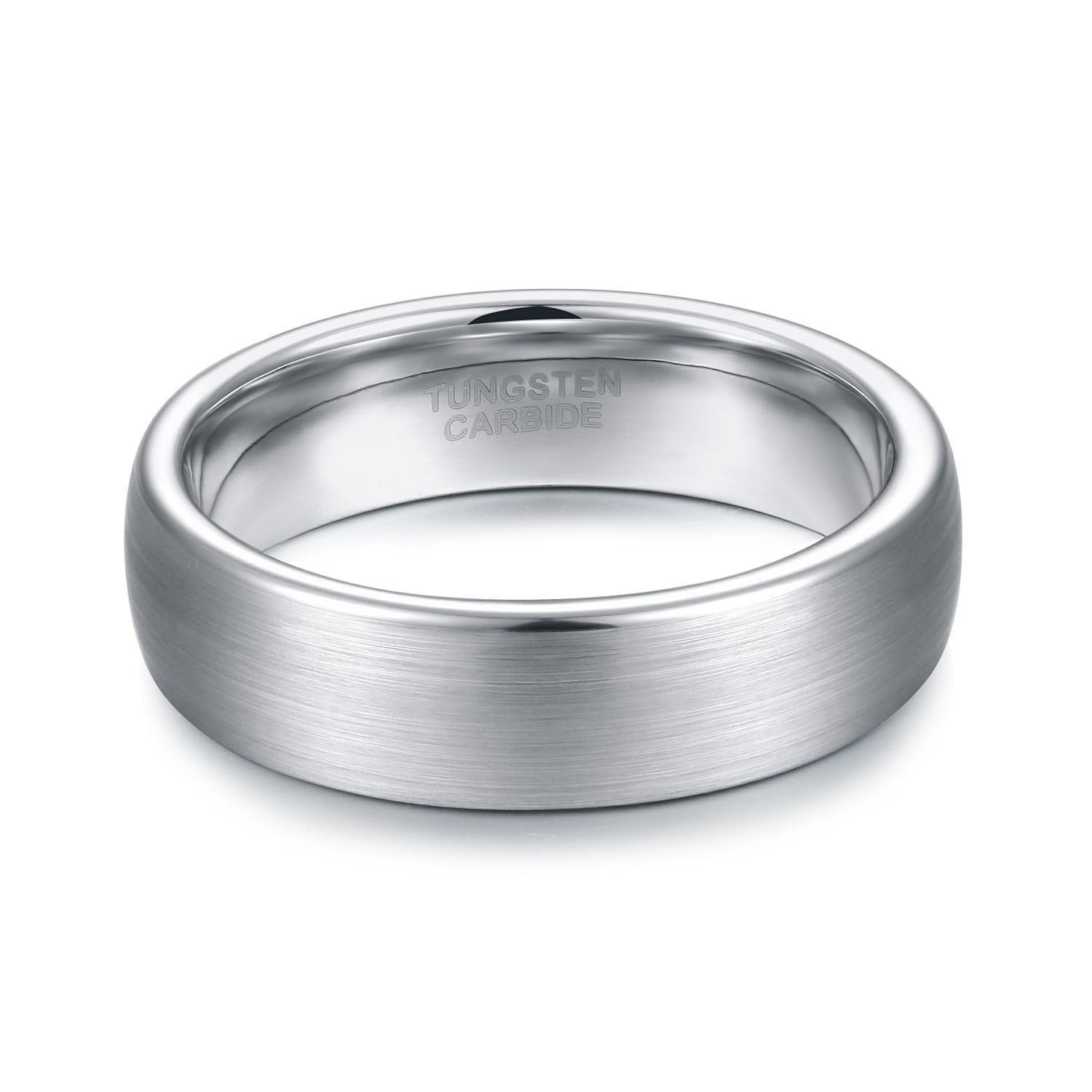 silver mens wedding ring, flat