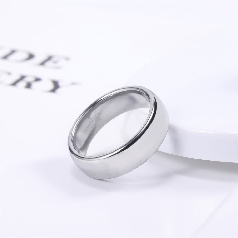 silver chrome mens wedding ring, background